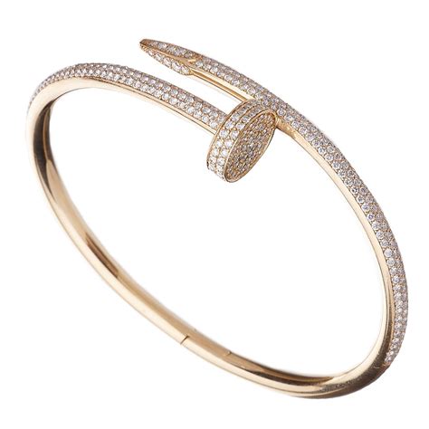 cartier clou bracelet diamant